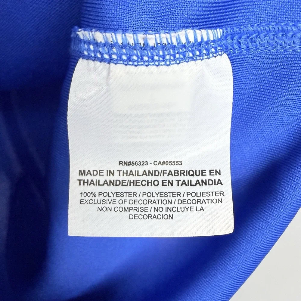 Nike Golf Polo Shirt Mens Large Blue Dri-Fit SS Performance Stretch Short Sleeve